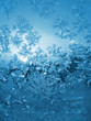 ice patterns on glass