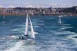 Voilier au large de  Saint-malo et Dinard, Bretagne - France