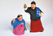Chinese puppet the grandmother and the grandfather