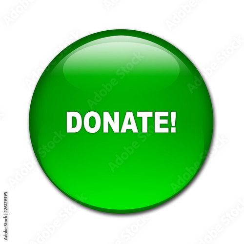 Illustration: Boton brillante texto DONATE! Boton brillante texto DONATE!