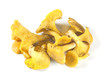 Chanterelles isolated on white background