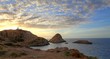 couché de soleil sur l'ile rousse