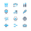 Scuba diving icons | MARINE series