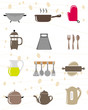 kitchen object icon set