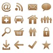 wood icon set (natural version)