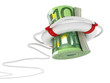 Lifebouy with dollar
