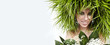 Ecology woman, green concept