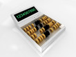Calculator-abacus isolated on white background Calculator-abacus isolated on white background