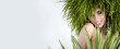 Ecology woman, green concept