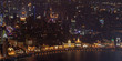 Shanghai at night with the historic Bund and downtown