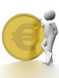 Man with coin