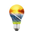 Solar panel bulb Solar panel bulb