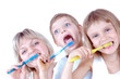 brushing teeth
