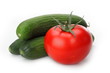 Tasty kitchen. Fresh vegetables isolated on white Tasty kitchen. Fresh vegetables isolated on white