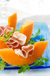 Prosciutto and melon. Prosciutto and melon.
