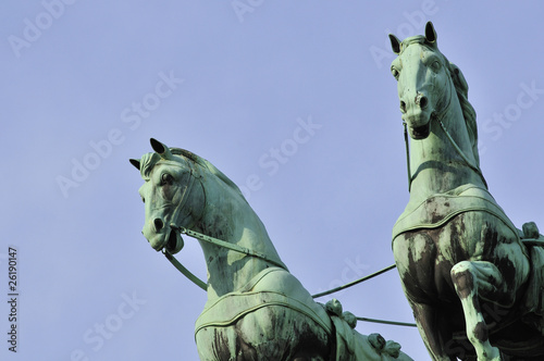 Photo: Detail der Quadriga auf dem Brandenburger Tor Detail der Quadriga auf dem Brandenburger Tor