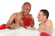 Mixed ethnicity  gay couple