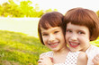 Photo: two laughing little girl two laughing little girl