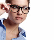 business woman in glasses business woman in glasses