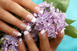 Nailart with flower