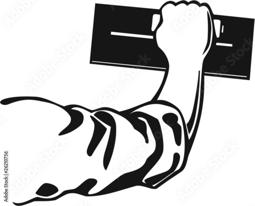 Vector: Troweler Vinyl Ready Vector Illustration Troweler Vinyl Ready Vector Illustration