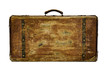 worn retro suitcase