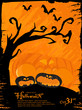 Spooky halloween vector theme