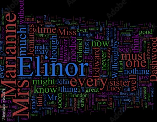 Illustration: Word Cloud: Sense and Sensibility Word Cloud: Sense and Sensibility