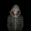 man  wearing hoodie