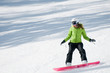 Beautiful snowboarder