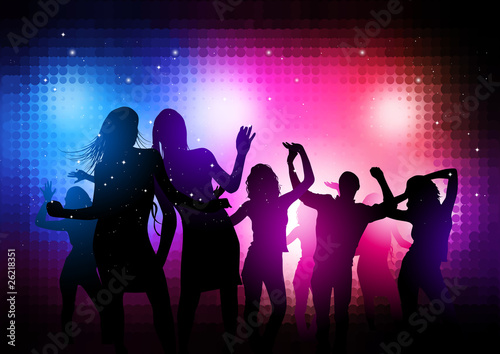 Vektor: Party People Background Party People Background