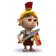 3d Solider on guard