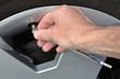 Photo: Checking the Air Pressure of a Tire Checking the Air Pressure of a Tire