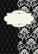 Vector Side Damask Frame Vector Side Damask Frame