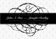 Vector Distressed Swirl Ornament and Frame Vector Distressed Swirl Ornament and Frame