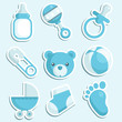 Baby boy icons