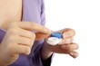 contact lenses storage (white background)