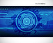 Abstract blue technology illustration with place for your text.