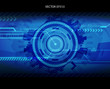 Abstract blue technology illustration with place for your text.