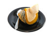 Steamed custard in sweet pumpkin