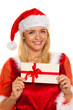 Weihnachtsmann zu Weihnachten mit Geschenken.