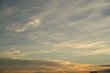Evening sky - clear with small clouds
