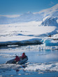 boat in Antarctica