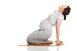 Pregnant woman practising aerobics