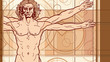 Vector: The Vitruvian man (Fragment) The Vitruvian man (Fragment)