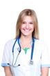 Photo: Beautiful young doctor with stethoscope Beautiful young doctor with stethoscope