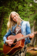 Hippy Woman with Guitar Hippy Woman with Guitar