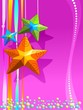 Illustration of celebrations stars in a colour background Illustration of celebrations stars in a colour background