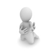 I love you! (3d kneeling man)