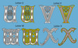 Ancient Celtic alphabet (26 letters)